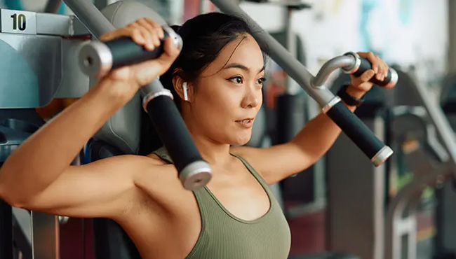 woman working out